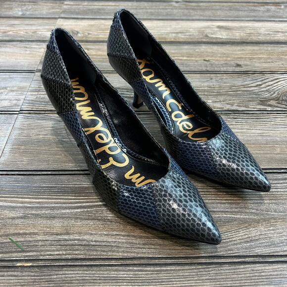 Sam Edelman NWOB Julianne Pumps in Navy/Gray size 6 - Picture 3 of 5